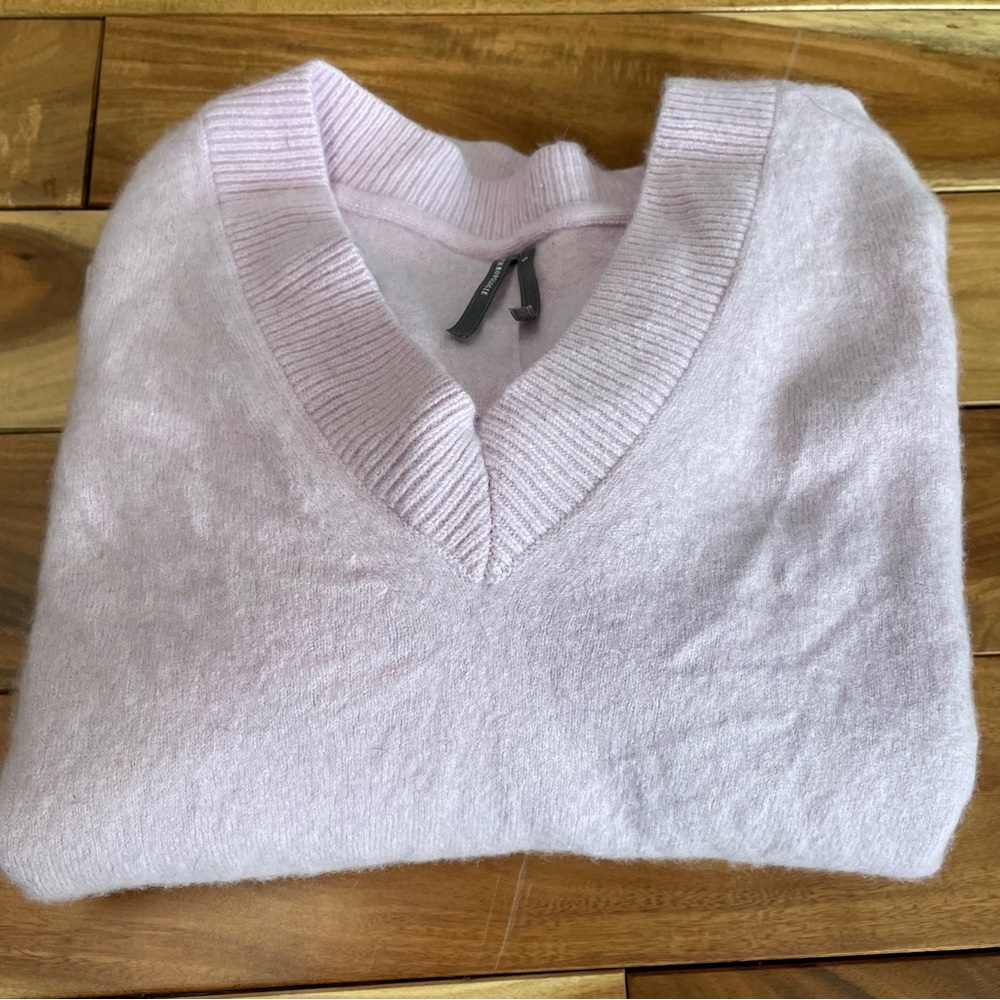 Anthropologie Soft Lavender V-Neck Sweater